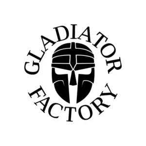 Gladiator Factory Logo, musta